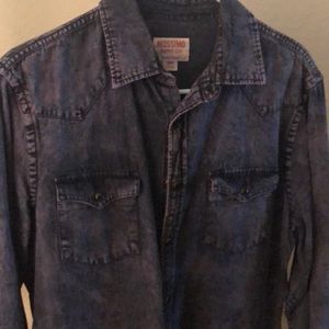 Mossimo Denim Long Sleeve Button Down